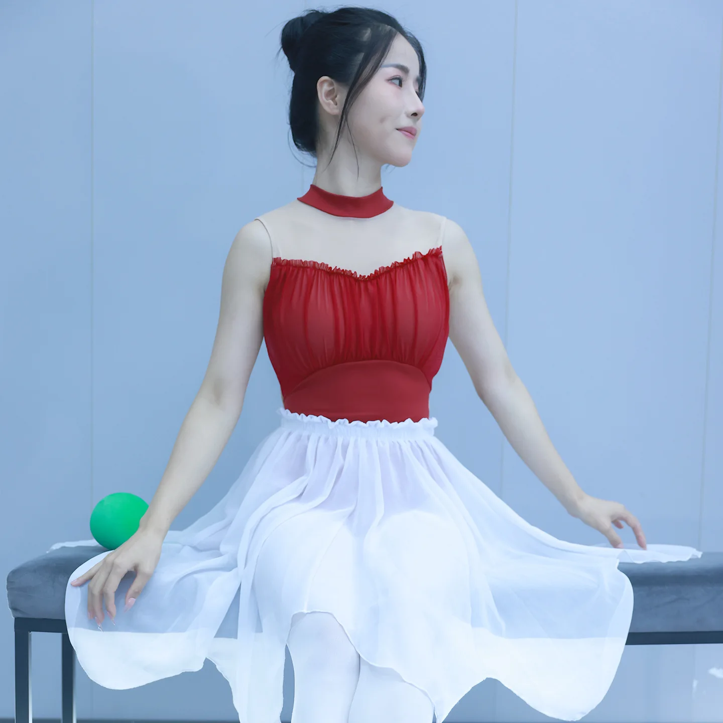 

Индивидуальный женский взрослый балетный танцевальный костюм для йоги, классический танец с короткими рукавами, комплект в древнем стиле, танцевальный костюм, купальник