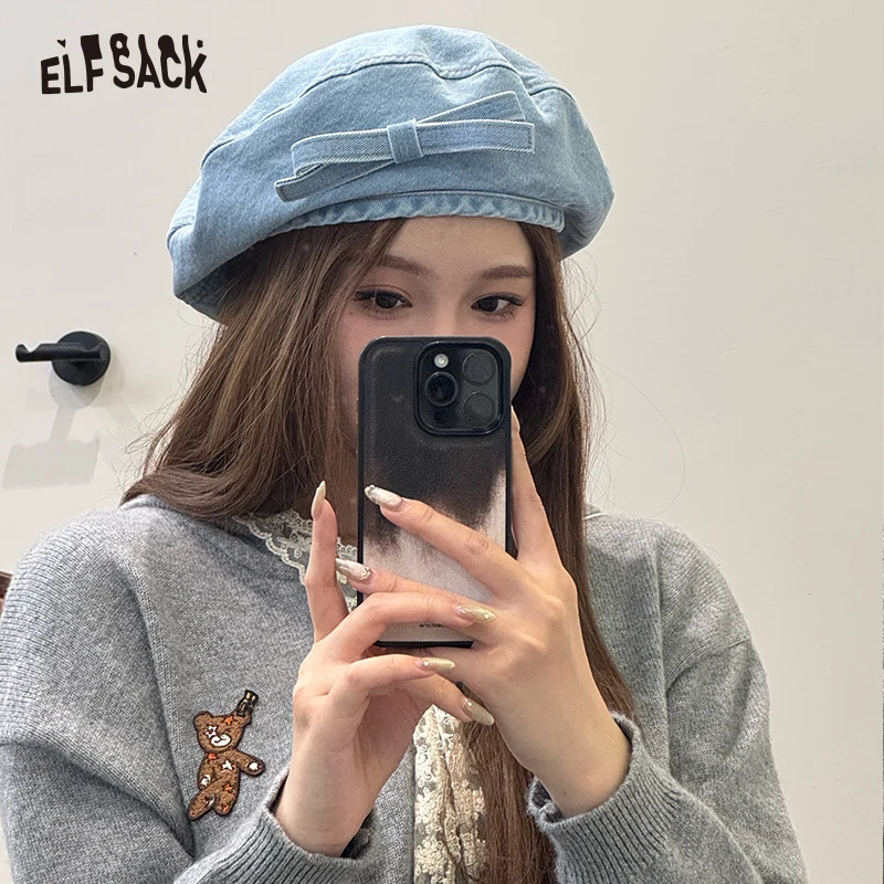 Elfsack 2025 ฤดูร้อนมาใหม่สาวเบเร่ต์คาวบอย