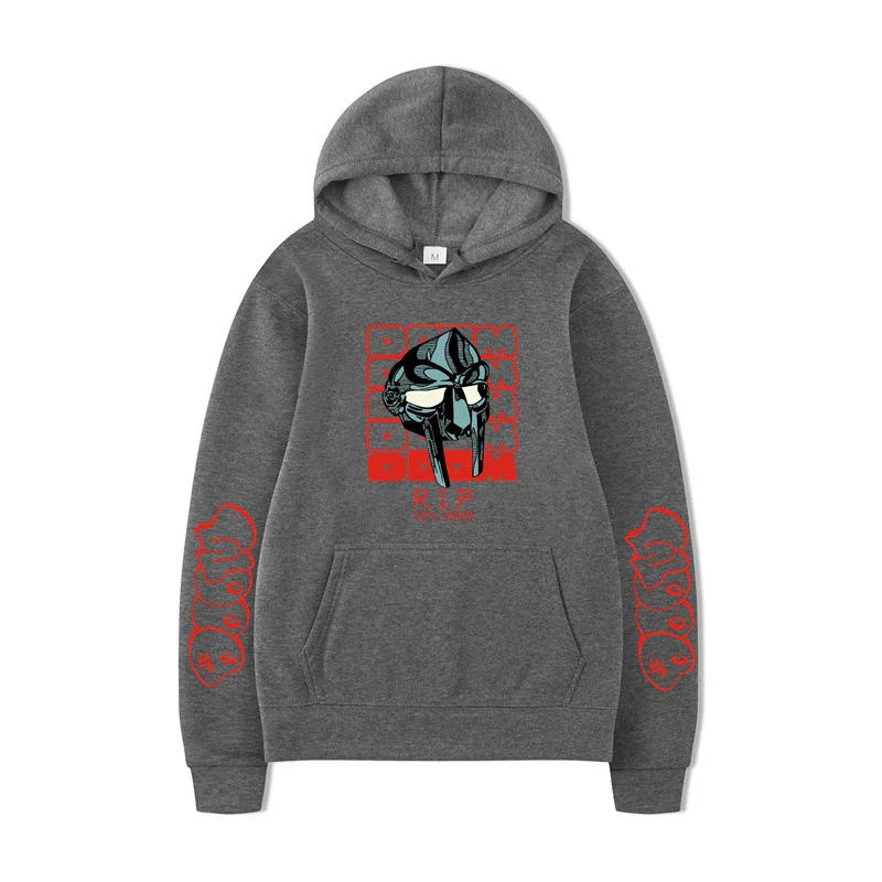 الهيب هوب المغني Mf Doom هوديس المغني الجرافيك الطباعة بلوزات جديدة لمحبي طويلة الأكمام الرجال النساء الملابس سوداديراس هودي