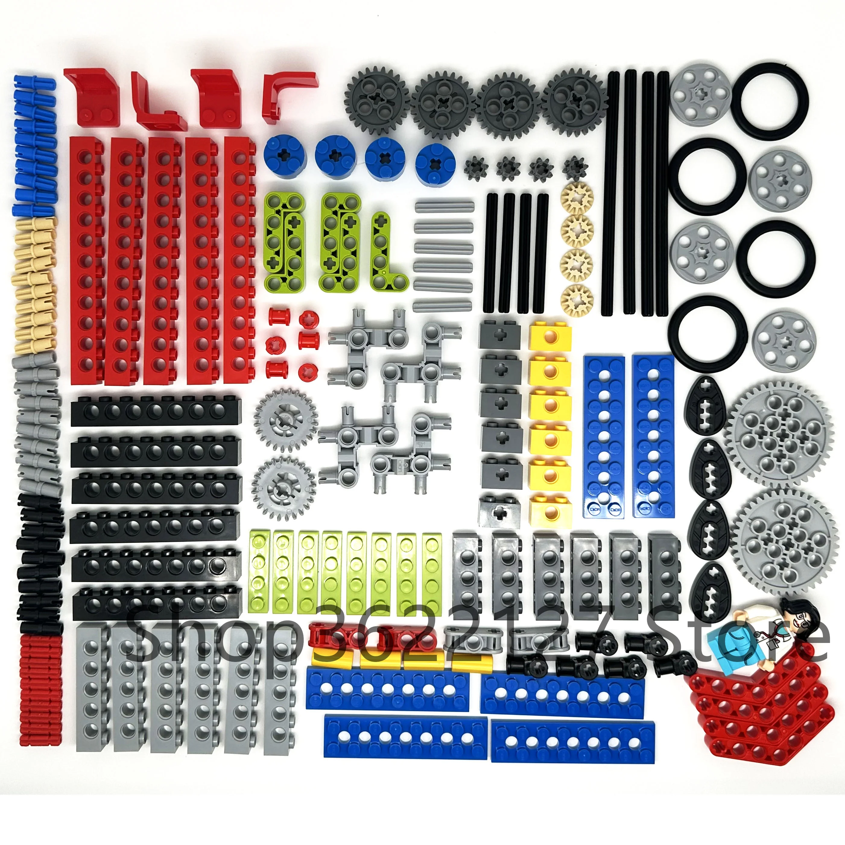 

MOC Technical Parts Gear Axle Worm Rack Conector Bulk Bricks Assembles Particles DIY Building Blocks High-tech Toy for Children