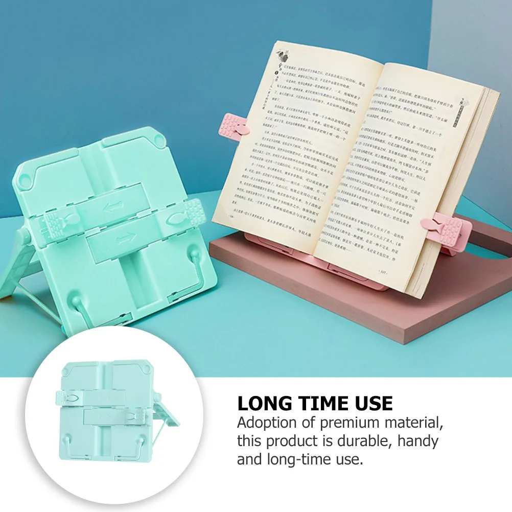 

Book Folder Stationery Reading Stand Kids Bookshelf Student Holder Table Blue Plastic Abs Supply