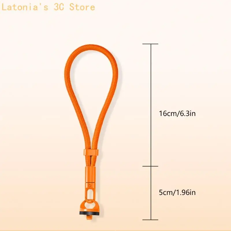 Hand Handgelenk Schnur Polyester Anti Verloren Lanyard Gürtel Seil mit 1/4 Zoll Adapter Schraube X3UB – Detail 6