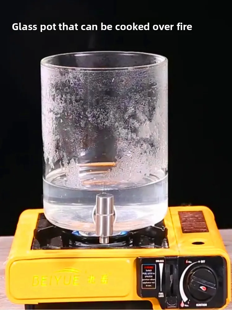 

High-Temperature Resistant Glass Cold Water Pot Large Capaci for Home Use with Tap Lemon Juice Drink Cola Buet