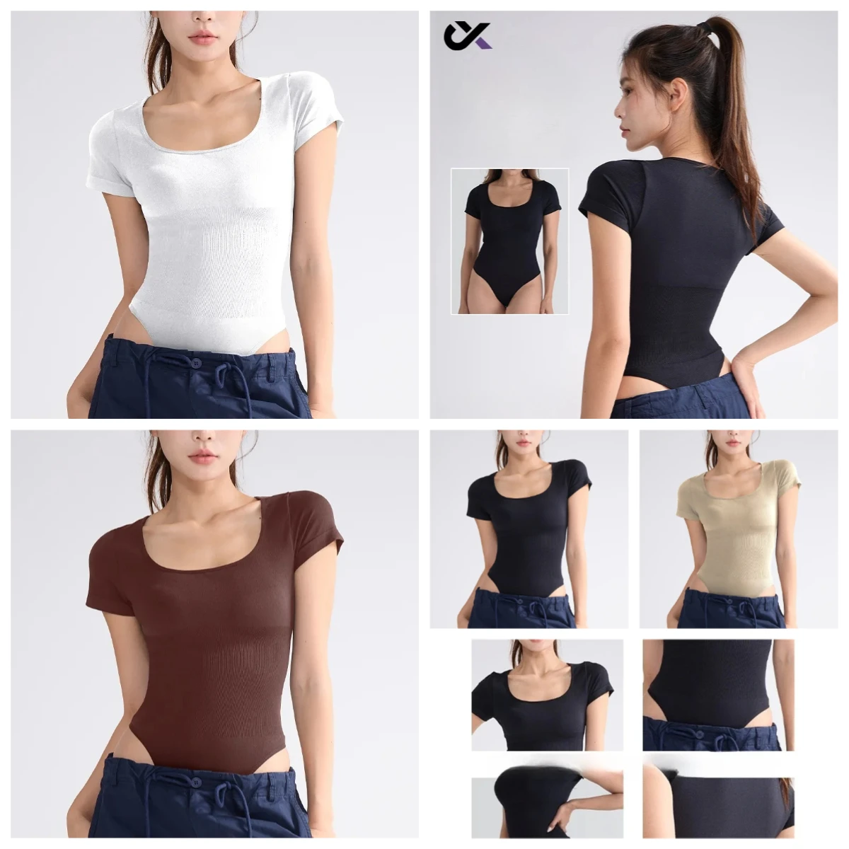 

GymSetsYogaShortsНовая бесшовная одежда Цельная спортивная одежда для фитнеса Персиковые ягодицы Плотная одежда для коррекции фигуры Одежда для спортзала Женская одежда