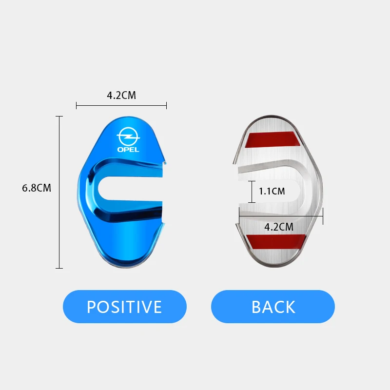 Наклейки на дверные замки для Opel Corsa Vectra Astra Insignia Zafira Meriva Mokka Grandland Vivaro Antara