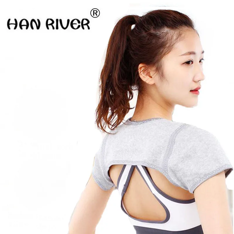 

HANRIVER Thin shoulder warm spring and summer with middle-aged and old tank top sports protection of shoulder neck cotton