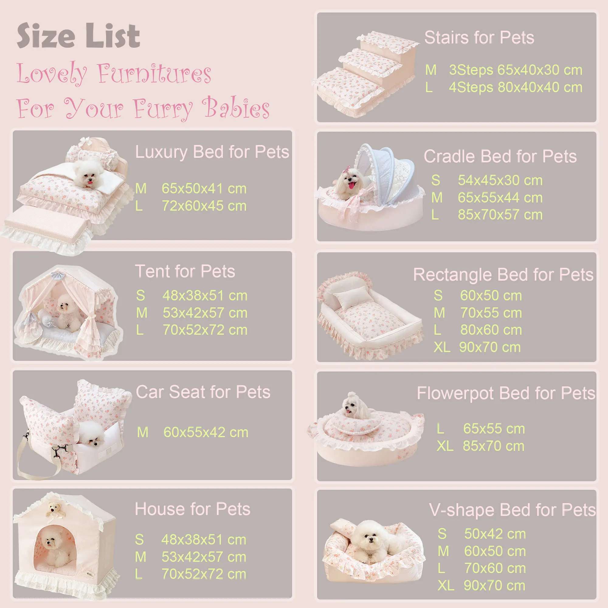 Pet Luxury Deluxe Kit Set casa nido culla letto scale scala per cani di piccola taglia gatti, accogliente cuscino cucciolo gattino accessori