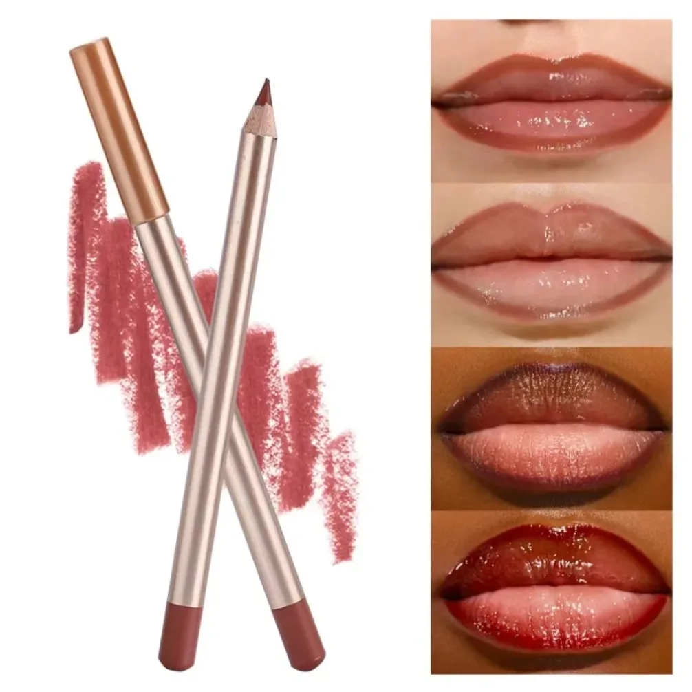 プライベートラベル ヴィーガン 卸売 メイクアップ 12色 長持ち 防水 リップライナーセット シャープナー付き カスタムロゴ リップライナー メイクアップ