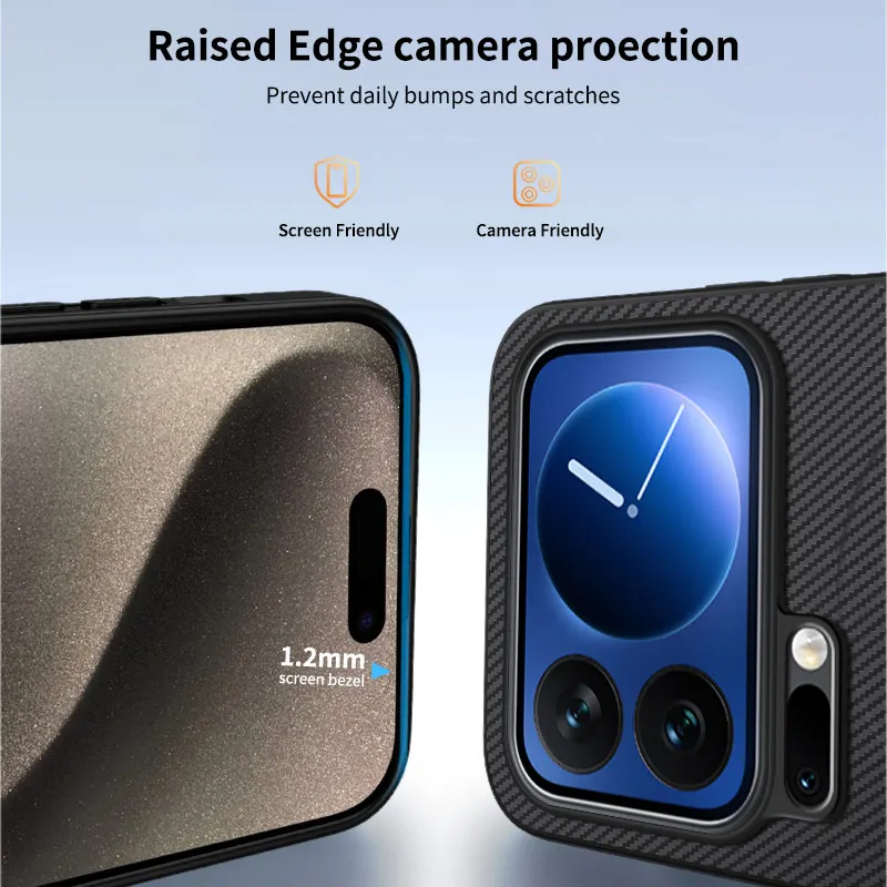 حافظة هاتف جلدية مغناطيسية من الكربون لهاتف Xiaomi Mi 17 Pro Max 15T 15T Pro 14 T Pro 17pro حافظة شحن لاسلكية Magsafe #4