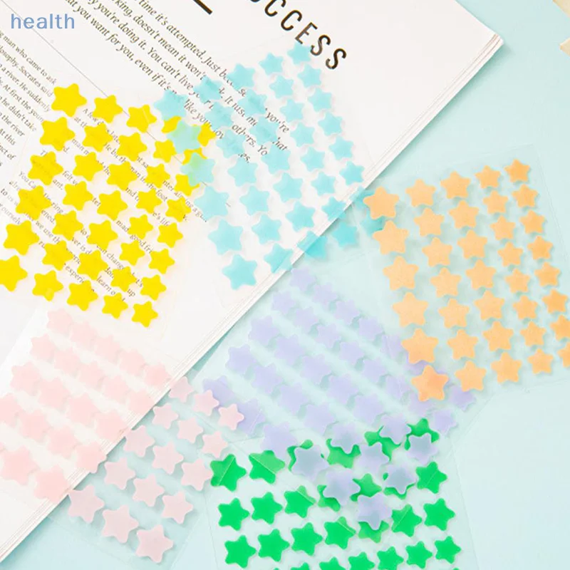 40 قطعة/المجموعة/مجموعة من رقع حب الشباب الملونة على شكل نجمة، ملصقات للعناية بالبشرة، أدوات مكياج لبقع الوجه