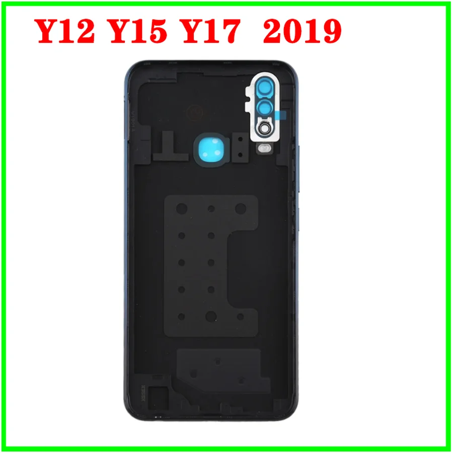 In Stock For VIVO Y12 Y15 Y17 2019 Middle Frame Back Battery Cover Door Housing case With Out Button Camera Lens