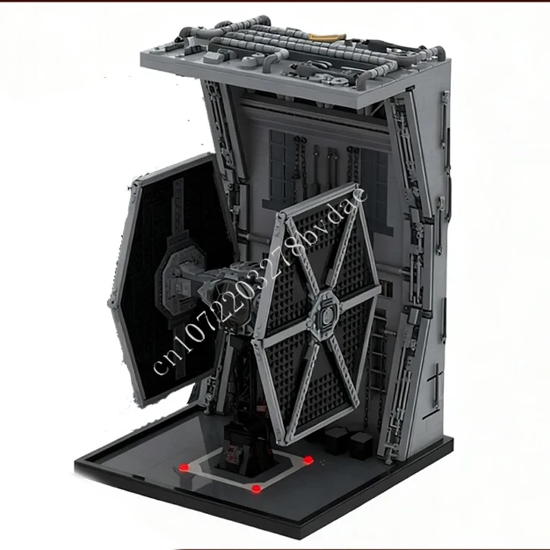 

2106PCS TIE Docking Bay Space War Military MOC SpaceShip Battle Architecture Assembly Christmas Birthday Toy Gift for Kids Ages