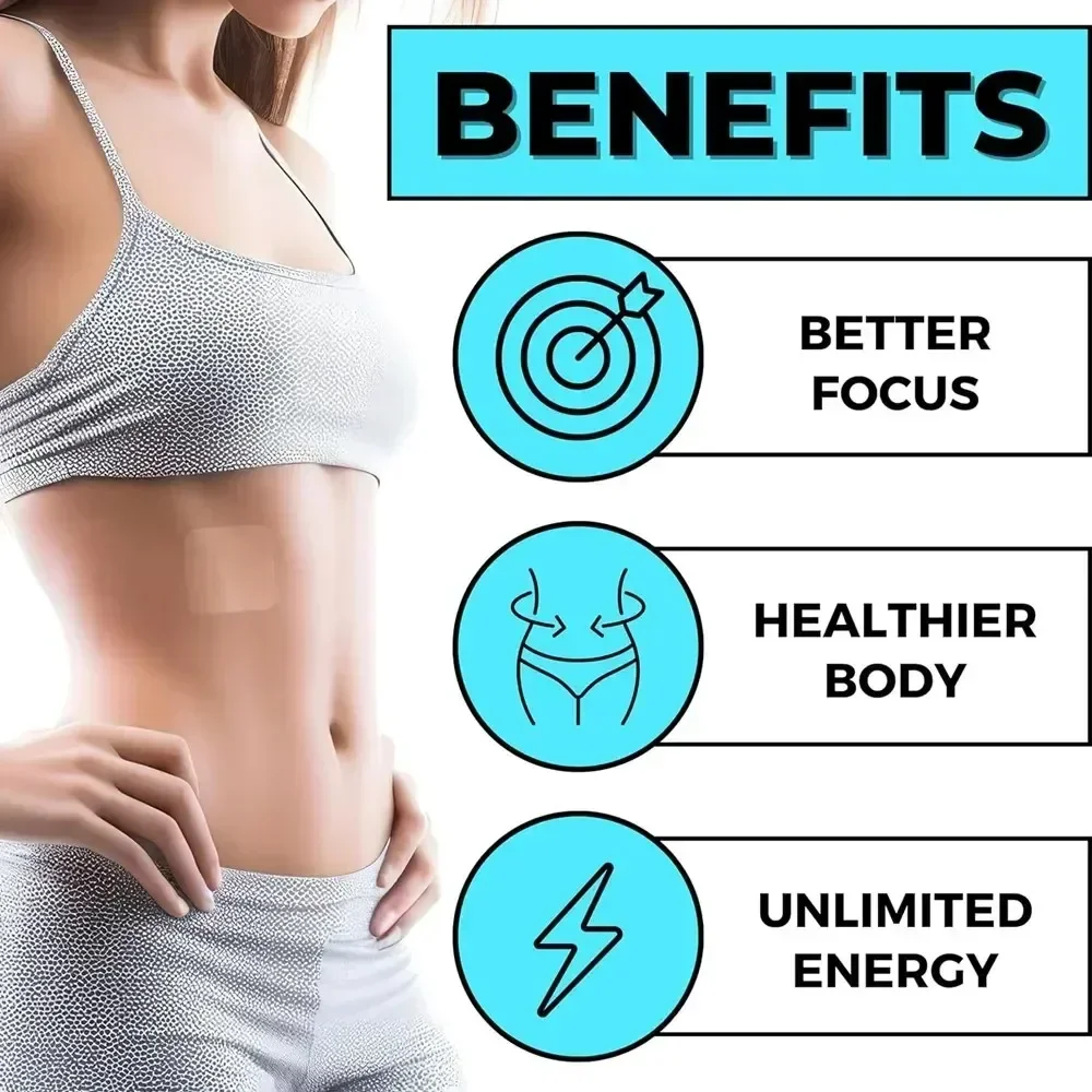 30 Patches  B12 Transdermal Patches - 100% Natural Vitamin Patches For Women, Energy, Focus & Body Support