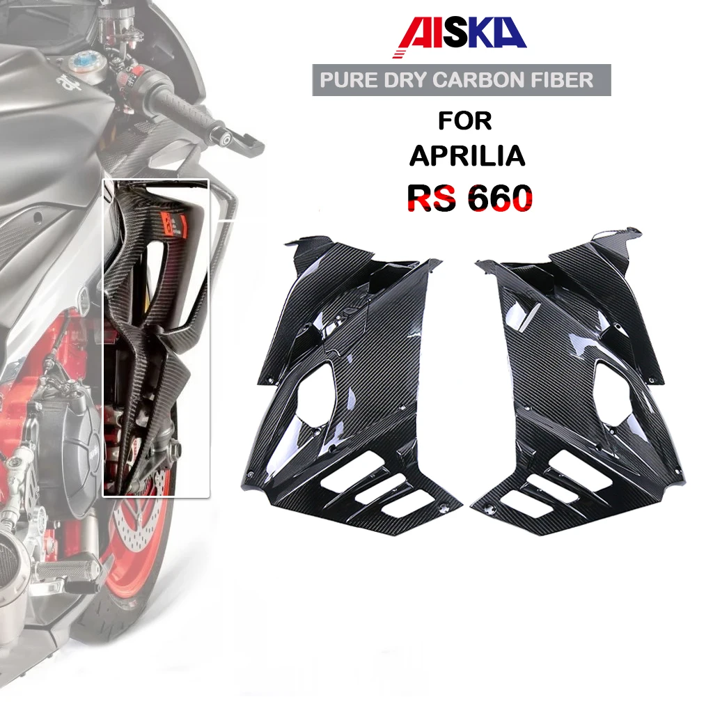 

Motorcycle Accessories Inner Side Panel Fairing Kit Spoilers Frame Cover 3K Dry Carbon Fiber For Aprilia RS660 2021 2022 2023