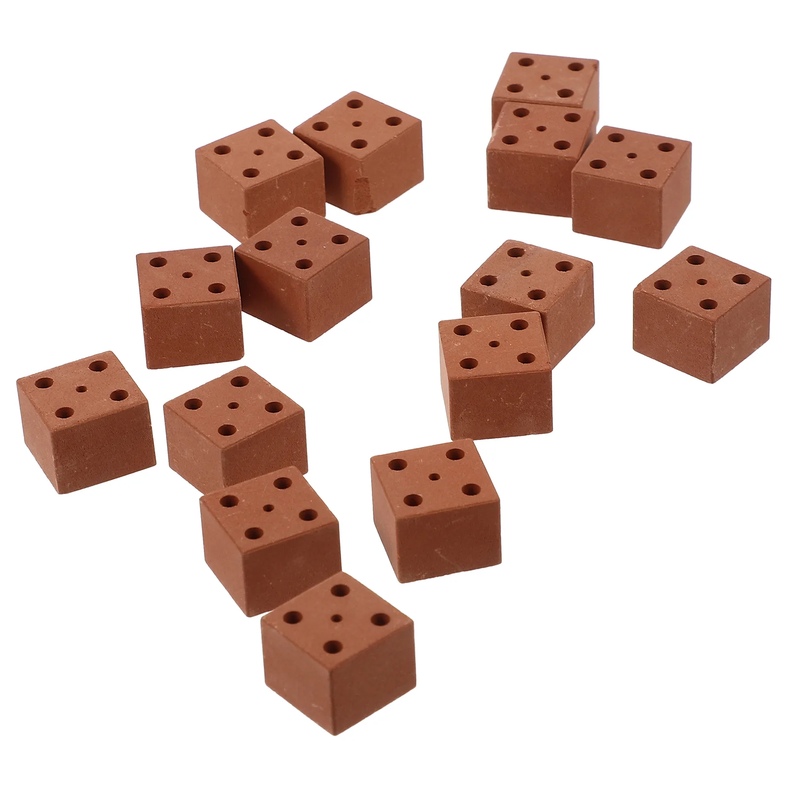 20 Pcs Building Blocks Mini Bricks Ornament Cinder Miniature Bulk Micro Landscape DIY Child