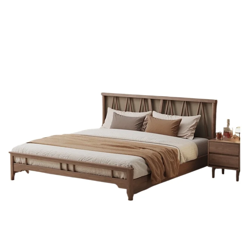 

Windsor be d Modern simple Nordic b ed 1.8 meters Master bedroom double be d head 1.5 Hollow bed