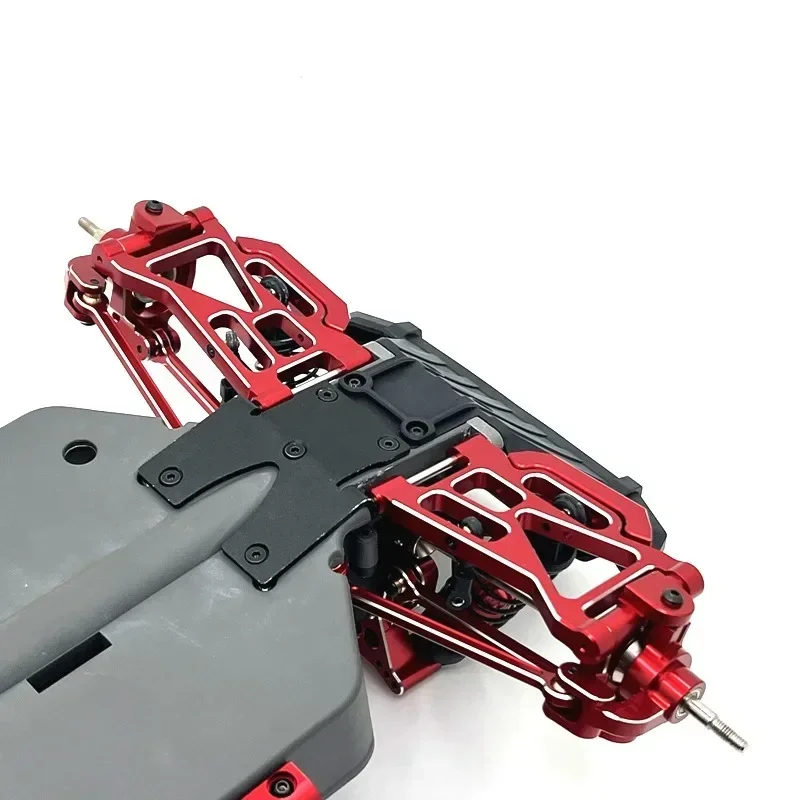 Brazo inferior delantero para Hyper GO MJX 1/10 10208 Little Monster OP, accesorios, Kit de piezas de mejora de Metal, modelo Rc, coche trepador, Buggy