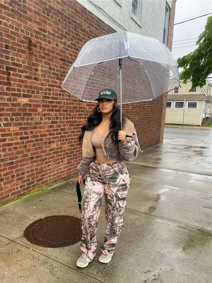 Summer Outfits Clothes Streetwear Loose Pants For Women Trousers High Waist Pockets Baggy Cargo Pants Print Trousers