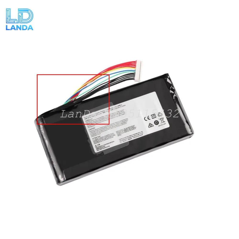 Laptop Battery For MSI WT75 8SM 8SL 8SK 9SX 9SL 9SK 9SM 14.4V 5225mAh 75.24Wh Black New Straight Line