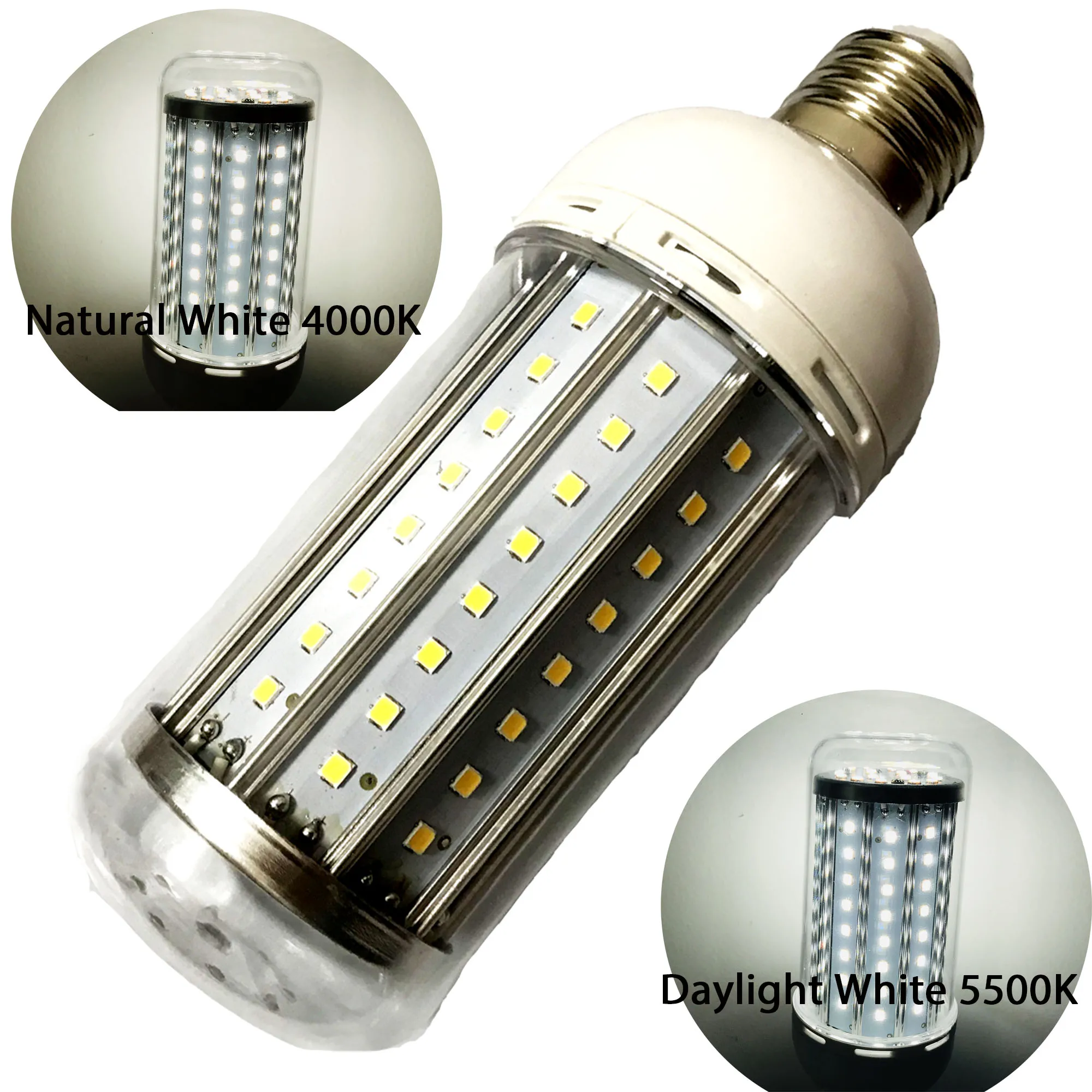 High CRI RA 95+ LED Bulbs 11W AC85-265V E27 Ultra Bright LED Corn Light 4000K / 5500K 1100-1400lm for Garden Kitchen Room