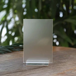 Frosted Acrylic Display Card With Bracket Wedding Rectangular Table Number Card With Bracket Diy Blank Arched Banquet Venue Card