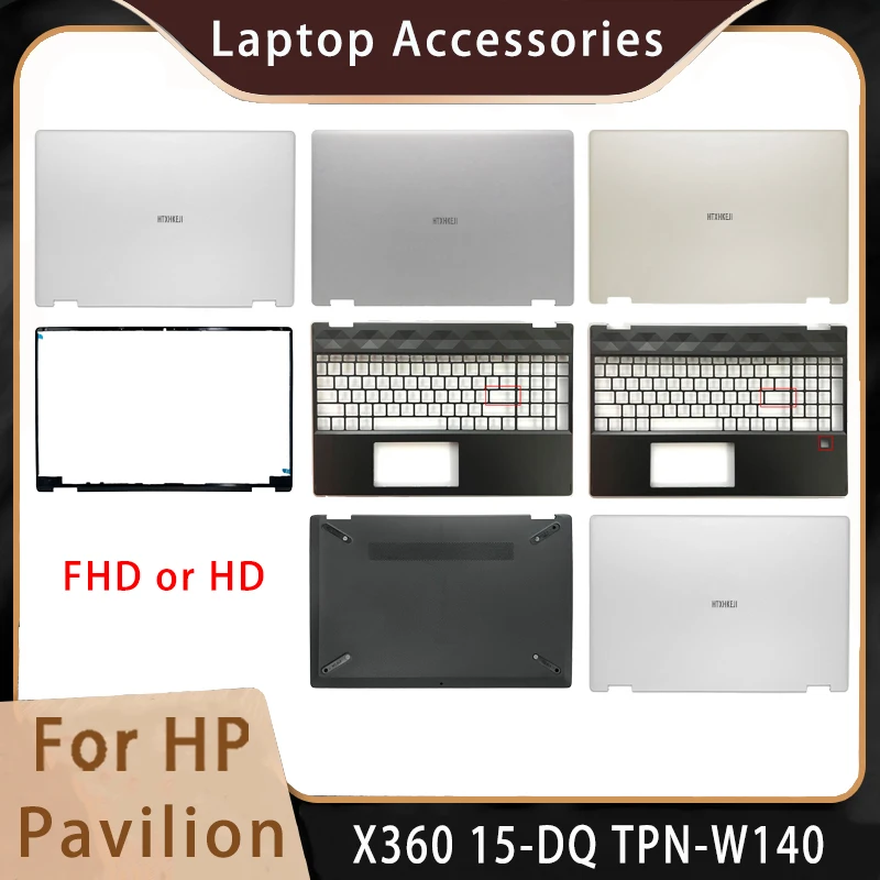

Новинка для HP Pavilion X360 15-DQ TPN-W140; аксессуары для ноутбуков, задняя крышка ЖК-дисплея или упор для рук в США или нижняя часть L53034-001