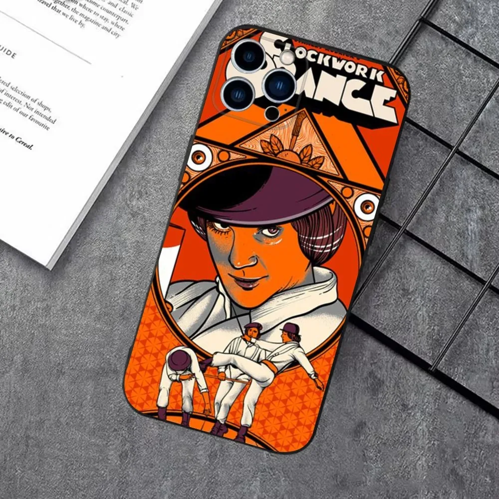 A Clockwork Orange Film Phone Case For iPhone 16,15,14,13,12,11 Plus,Pro Max,XS,X,XR,SE,Mini,8,7plus,Soft Silicone,Black Cover