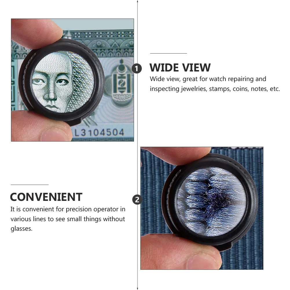 

LED Magnifier Removable Light Head mounted Glass for Reading Watch Repair 3x 5x Wide View Black Metal ABS Acrylic Optics Stamp