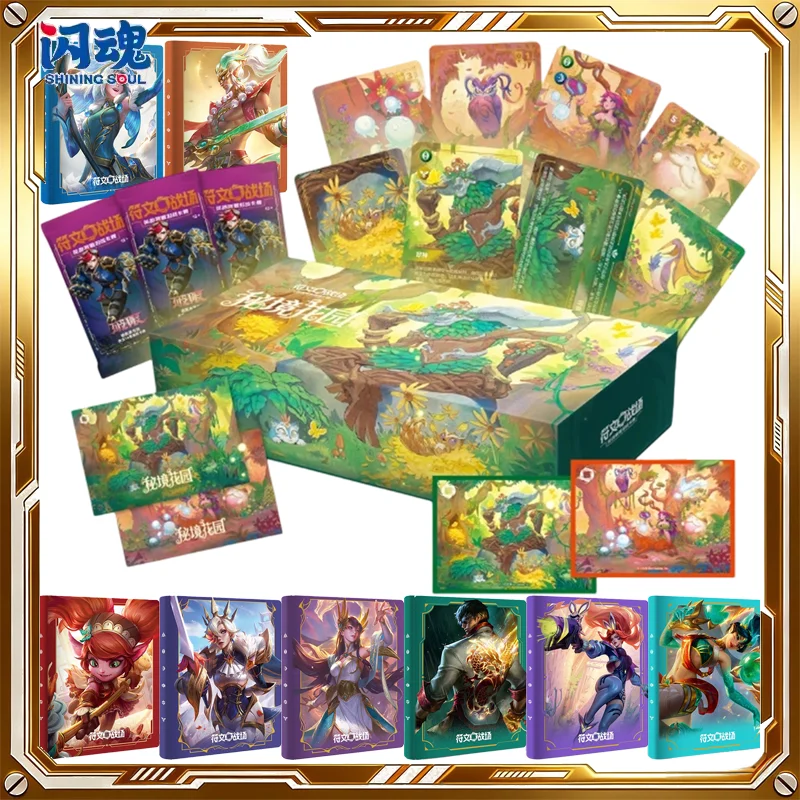 SHININGSOUL LOL Card Riftbound League of Legends Secret Garden Hobby Genuine Trading Cards Game Toy Holiday Birthday Gifts
