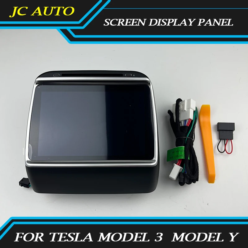 

7-дюймовый экран для Tesla Model 3 Y, задняя панель с IPS экраном, CarPlay, Android, управление кондиционером, мультимедийный плеер
