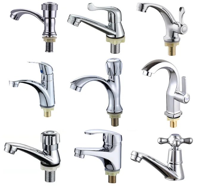 Single Handle Bathtub Faucet Set Cold Water Column Quick-Opening Tap for Bathtub And Sink Modern Bathroom Sink Faucet with Drain