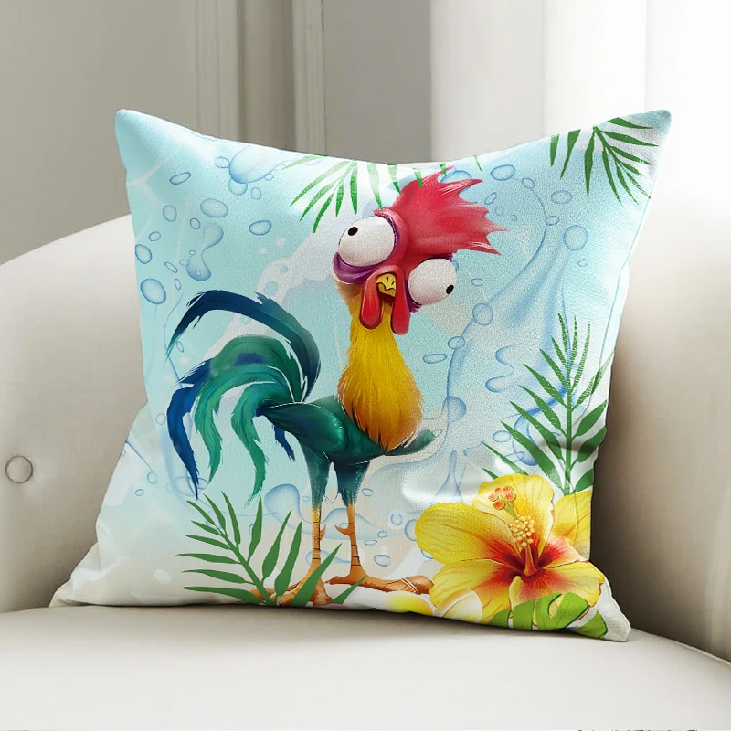 

Disney Moana Rooster Cartoon Print Soft Polyester Pillow Case Cushion Cover for Sofa Bedroom Living Room Kids Zone