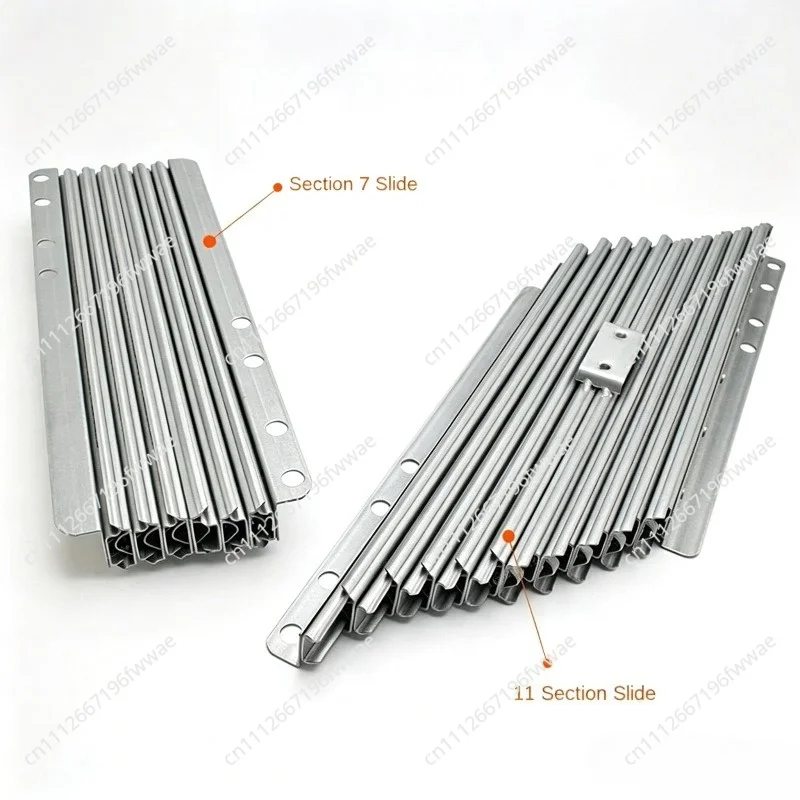 Concealed 1.8-2.5M Telescopic Table Rail – Aluminum Alloy Folding Extendable Slide Mechanism for Multi-Function Dining Tables