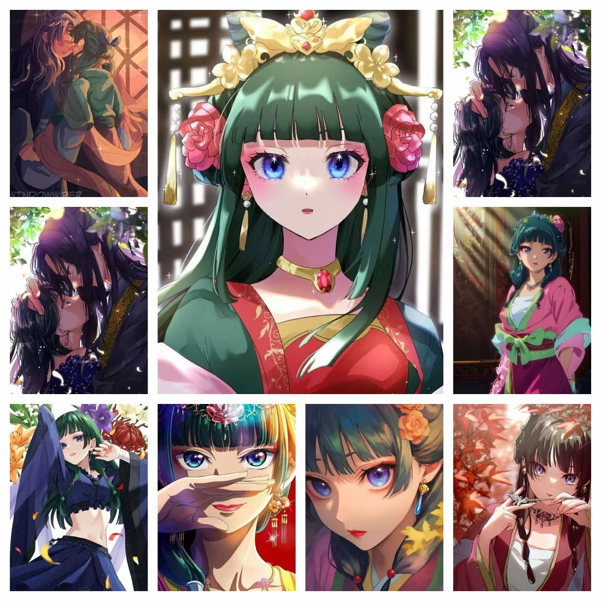 Acrylic Paint By Numbers Apothecary Diaries Anime Oil Painting Package Art Picture For Bedroom Wall Adults Hand Painted Gift