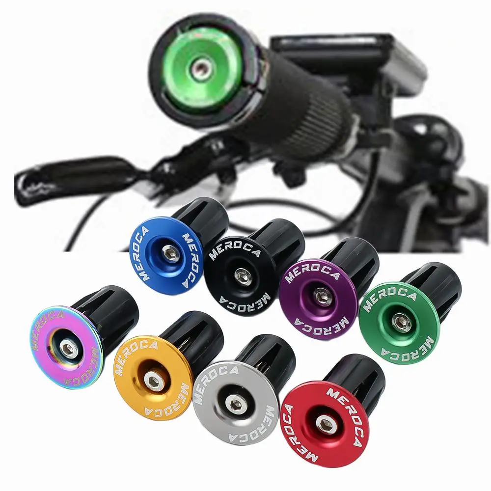 2Pcs Ends Cap Cycling Handlebar End Plug Anti-slip Bicycle Grip Bicycle Grips Cover Bike Bar End Plugs Handlebar Caps