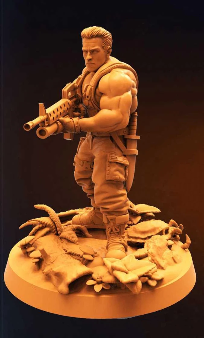 1/24 75mm 1/18 100mm Resin Model Kits Jungle Warrior Soldier Figure Sculpture Unpainted No Color RW-356