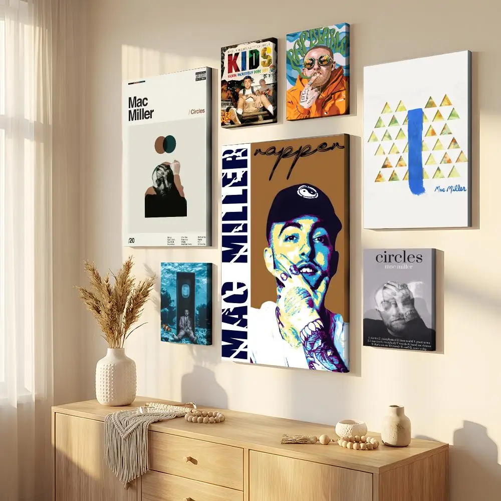 Singer M-Mac Circles Miller Classic Framed Wall Painting Framed Canvas Wall Art Waterproof Wall Decor For Living Room Bedroom