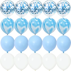 20PCS Agate Blue Dark Matte Balloons Gender Reveal Wedding Valentine's Day Baby Shower Birthday Globos Party Decorations