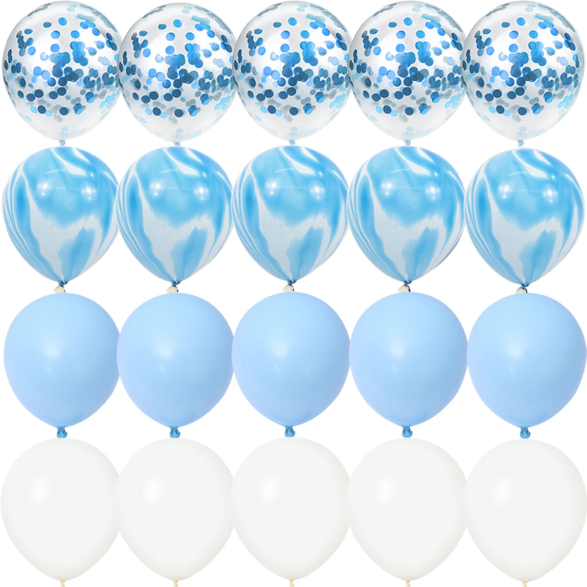 20PCS Agate Blue Dark Matte Balloons Gender Reveal Wedding Valentine's Day Baby Shower Birthday Globos Party Decorations