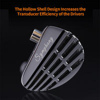 KZ-Symphony Dynamic Headphones, HIFI, DJ Gaming Headsets, self-designed planar driver, Highsets-Performance, 6mm