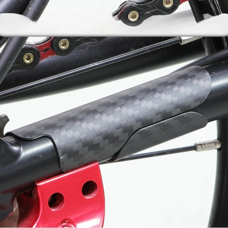 Brompton-Rahmenschutz – CNC 7075-Legierung/Carbon | Hinteres Dreieck und BB-Schild | 0,5 mm Schlagplatte