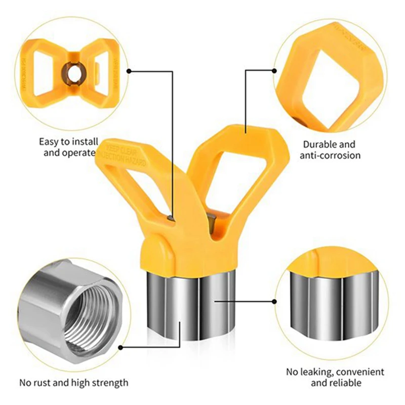 Airless Paint Nozzles Set, Spray Tips Airless Tips Airless Sprayer Spraying  Machine Parts