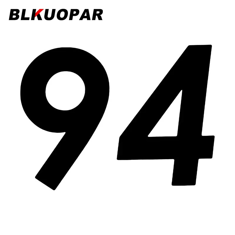 

BLKUOPAR Nine and Four Number Car Stickers Personality Scratch Proof Decal Creative Funny Windshield Surfboard Car Accessories