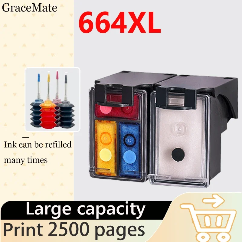 664XL Cartucho Compatible for HP 664 hp664 ink cartridge for HP Deskjet 4535 4536 4538 4675 4676 4678 3635 3636 3638 PRINTER