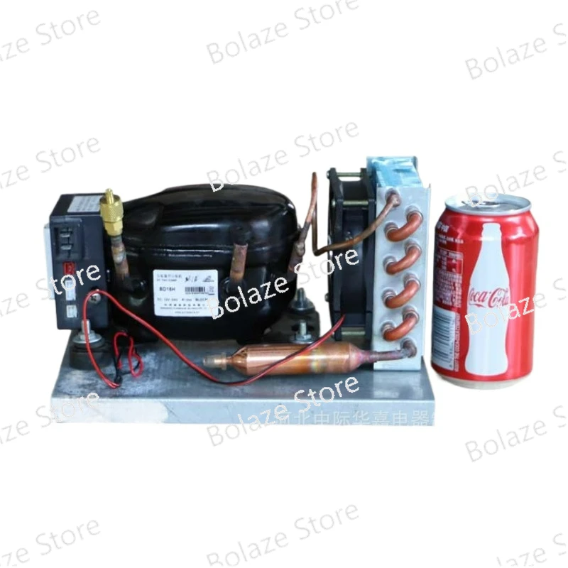 BD15HC DC Compressor Condensing Unit Micro Refrigeration Unit Air-cooled Refrigerator Unit R134a12V24V