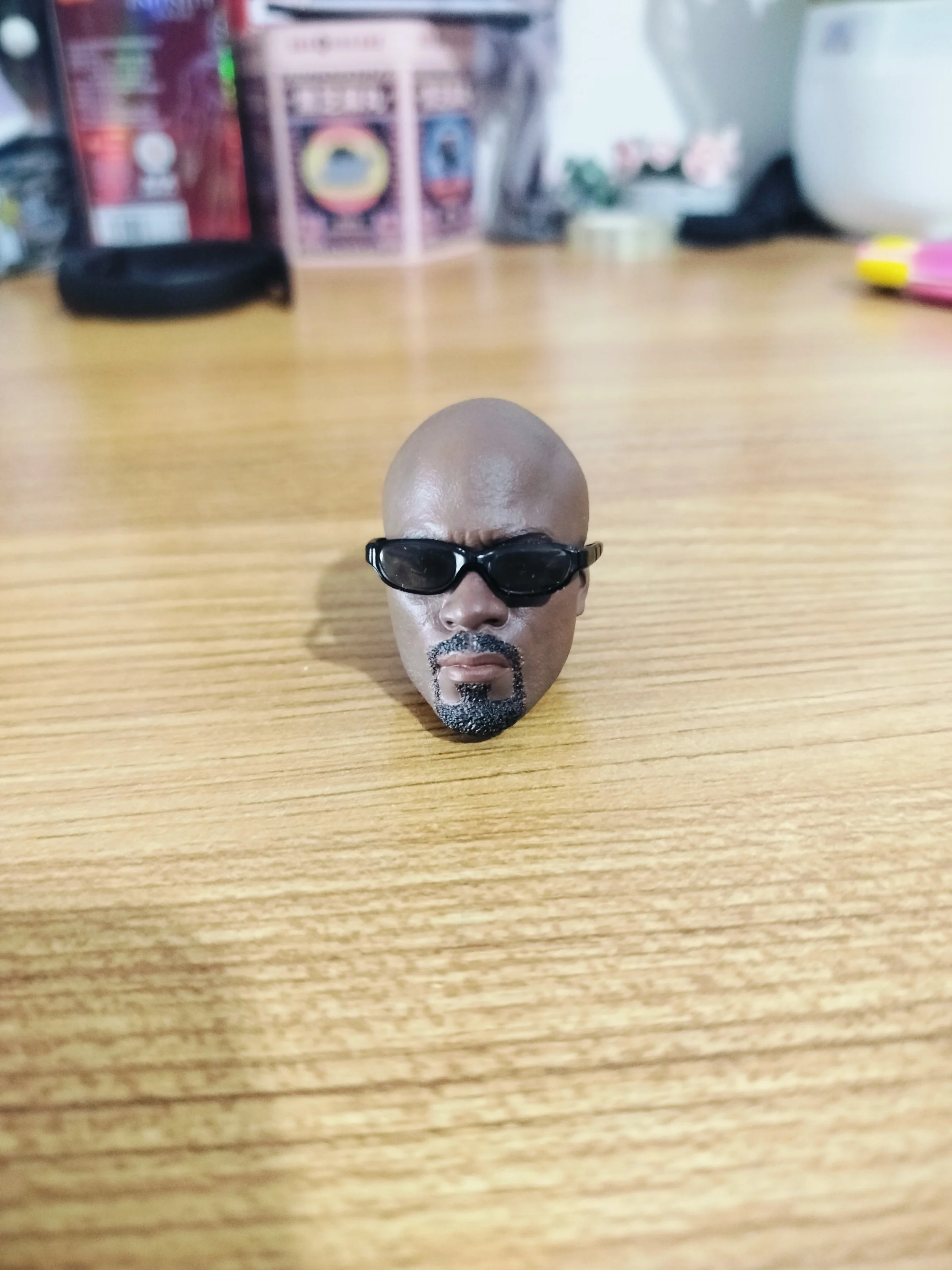 

1/6 Luke Cage Black Steel Head Carving Sculpt Fit 12inches Figure Doll