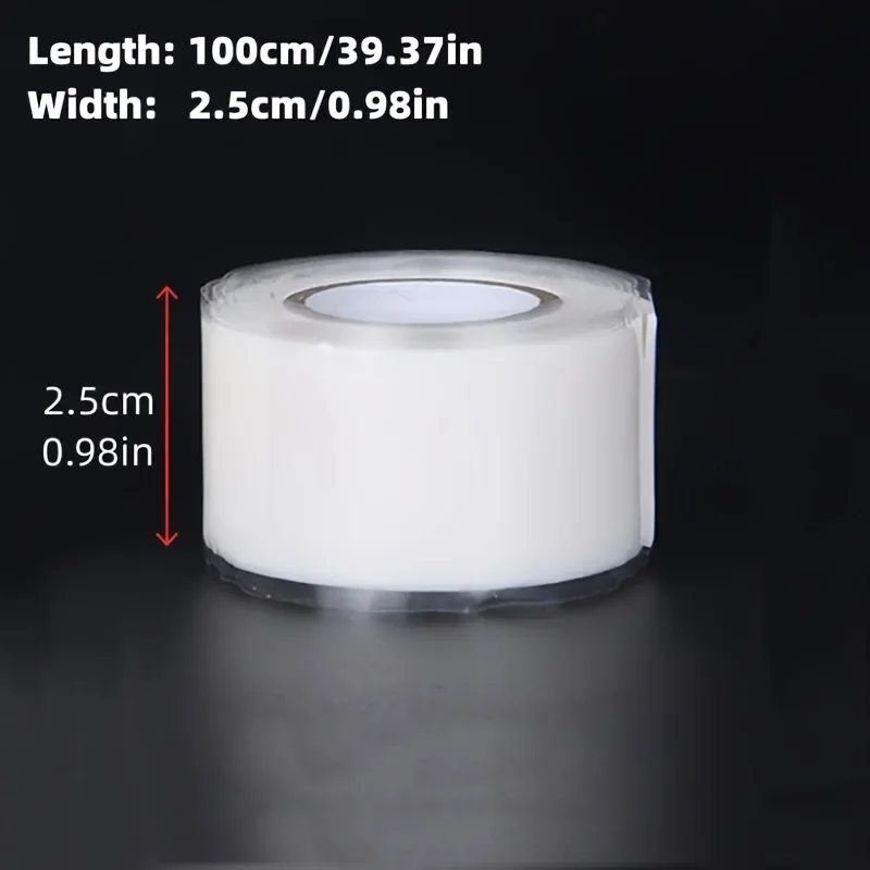 1pc Self-Fusing PVC Tape, Quick Leak Repair for Kitchen & Drain Plumbing - Strong Adhesive & Waterproof Seal