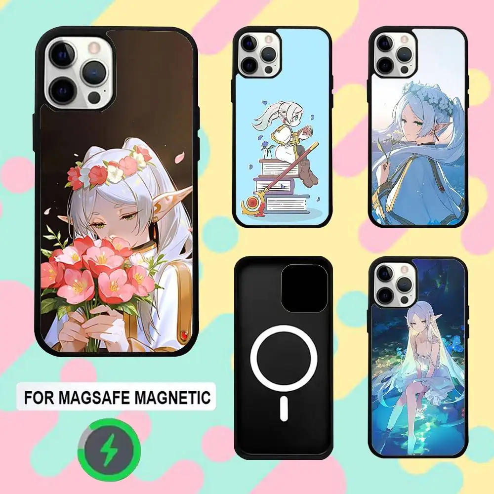 

S-Sousou No F-Frieren Phone Case For iPhone 16e,16,15,14,13,12,11,Plus,Pro,Max,Mini Magsafe Magnetic Wireless Charging