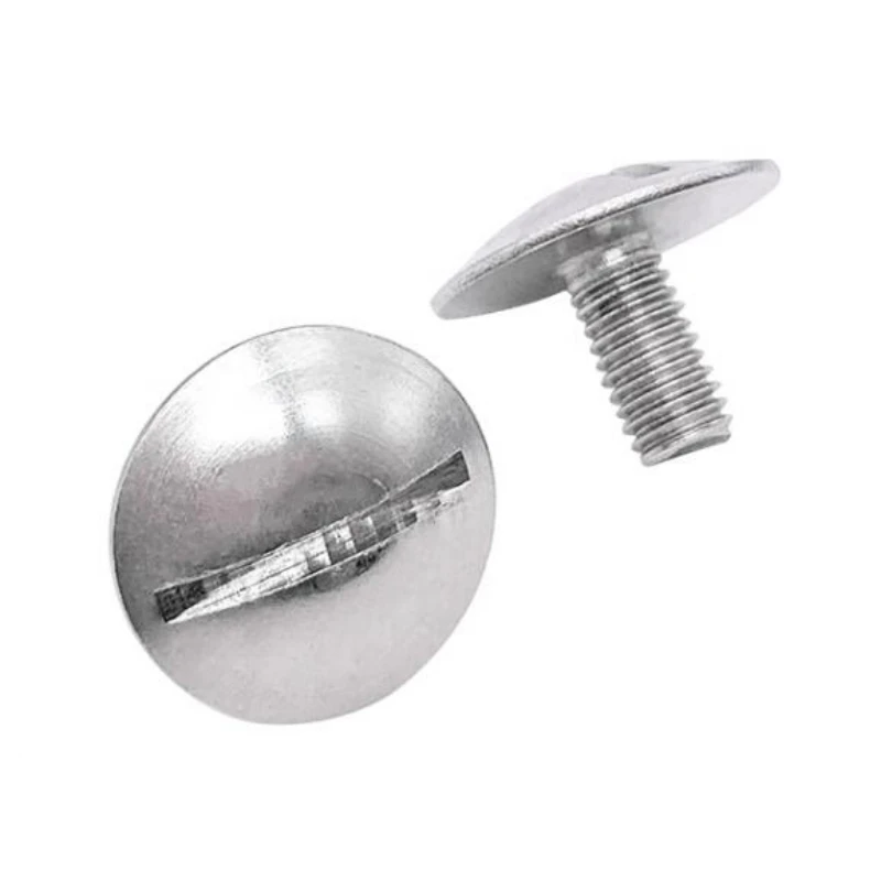 M2-M8 GB947 Slotted Large Flat Head Screws 304 Stainless Steel Household Industrial Fastening Bolts 5-30 Pieces