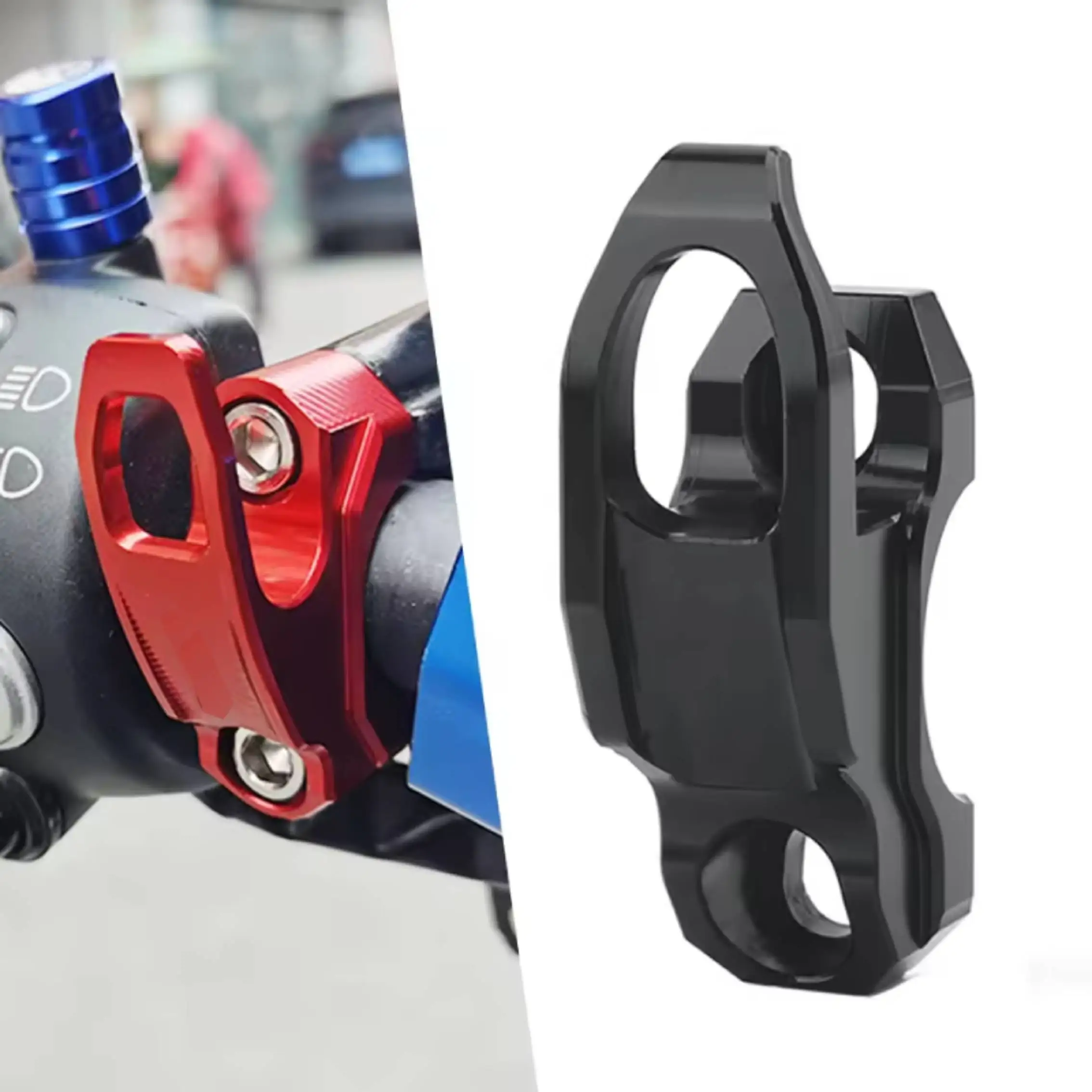 Image of Aluminium-Bremszylinderhalterung Klemmhalterung Taschenhaken Helmaufhänger Zubehör für Honda ADV160 ADV350 ADV 150 350